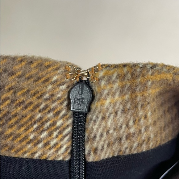 Women’s VTG Tommy Hilfiger Yellow and Brown‎ Plaid High Waisted Mini Skirt sz 6 - Picture 6 of 9